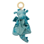 Demitri Dragon Baby Safe Plush Lovey with Teether Ring by Douglas