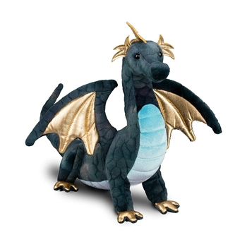 Aragon the Navy Blue Plush Dragon by Douglas