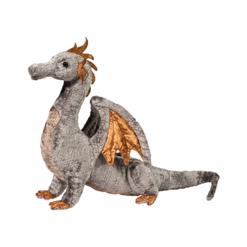 Faust the Silver Plush Dragon by Douglas