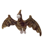 Brown Glitter Pterosaurus Stuffed Animal 12 Inch Dinosaur by Fiesta