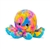 Psychedelic Multicolored Stuffed Octopus by Fiesta