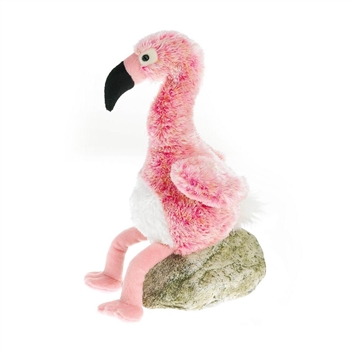 Small Sitting Plush Flamingo by Fiesta