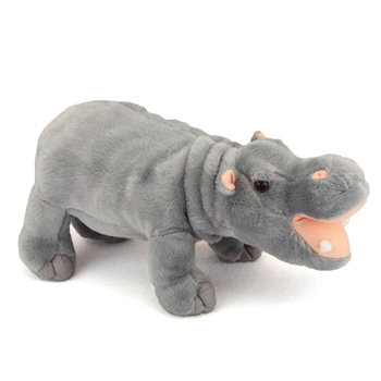 Stuffed Hippopotamus 14 Inch Realistic Plush Animal by Fiesta