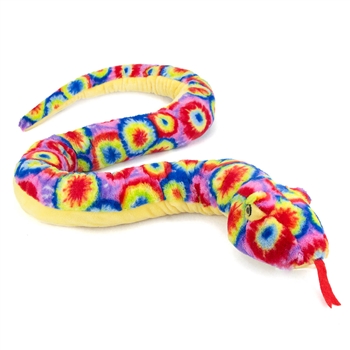 Tie Dye Snake Stuffed Animal by Fiesta