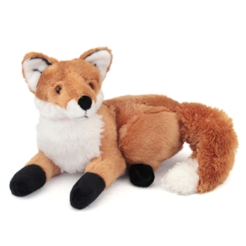 Stuffed Red Fox 13 Inch Laying Plush Animal By Fiesta