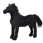 Large Standing Friesian Horse Stuffed Animal by Fiesta