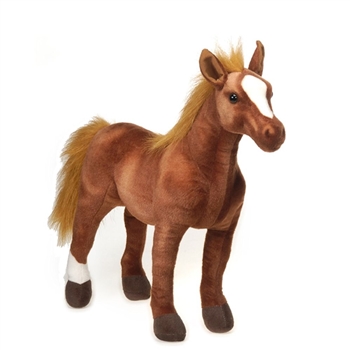 Large Standing Thoroughbred Horse Stuffed Animal by Fiesta