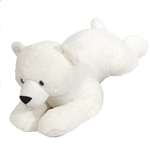 Jumbo Lying Stuffed Polar Bear Plush Animal by Fiesta