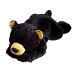 Jumbo Lying Stuffed Black Bear by Fiesta