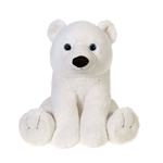 Large Sitting Stuffed Polar Bear by Fiesta