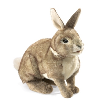 Full Body Cottontail Rabbit Puppet by Folkmanis Puppets