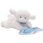 Lena the Plush Prayer Lamb with Blue Blanket by Gund