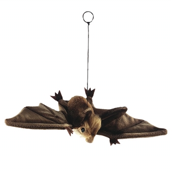Handcrafted 15 Inch Lifelike Brown Bat Stuffed Animal by Hansa