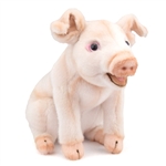 Handcrafted 8 Inch Lifelike Pig Stuffed Animal by Hansa