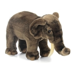 Handcrafted 12 Inch Lifelike Asian Elephant Stuffed Animal by Hansa