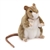 Handcrafted 6 Inch Standing Lifelike Stuffed Brown Mouse by Hansa