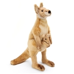 Lifelike Kangaroo Stuffed Animal by Hansa