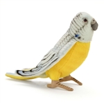 Lifelike Blue Parakeet Stuffed Animal by Hansa