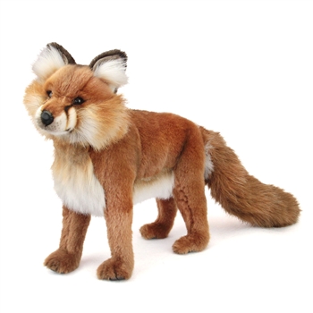 Handcrafted 17 Inch Lifelike Red Fox Stuffed Animal by Hansa