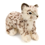 Handcrafted 14 Inch Lifelike Snow Leopard Cub Stuffed Animal by Hansa
