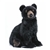 Handcrafted 16 Inch Lifelike Black Bear Cub Stuffed Animal by Hansa