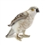 Handcrafted 10 Inch Lifelike Perched Falcon Stuffed Animal by Hansa