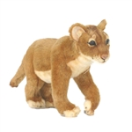 Lifelike Standing Lion Cub Stuffed Animal by Hansa