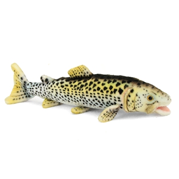 Handcrafted 14 Inch Lifelike Trout Stuffed Animal by Hansa