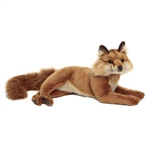 Lifelike Lying Red Fox Stuffed Animal by Hansa