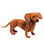 Lifelike Dachshund Stuffed Animal by Hansa