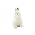 Handcrafted 9 Inch Lifelike White Bunny Stuffed Animal by Hansa