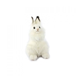 Handcrafted 9 Inch Lifelike White Bunny Stuffed Animal by Hansa