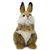 Handcrafted 9 Inch Lifelike Brown Bunny Stuffed Animal by Hansa