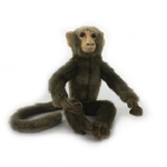 Handcrafted 8 Inch Lifelike Baby Macaque Monkey Stuffed Animal by Hansa