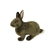 Handcrafted 13 Inch Lifelike Brown Rabbit Stuffed Animal by Hansa