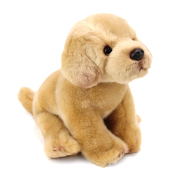 Lifelike Stuffed Yellow Lab Puppy by Demdaco