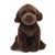 Small Sitting Stuffed Chocolate Lab by Demdaco