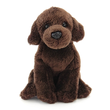 Small Sitting Stuffed Chocolate Lab by Demdaco