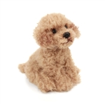 Small Sitting Stuffed Labradoodle by Demdaco