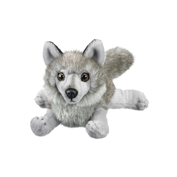 Stuffed Gray Wolf Conservation Critter by Wildlife Artists