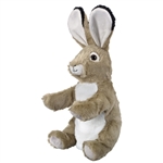 Plush Jackrabbit Puppet Eco Pals by Wildlife Artists