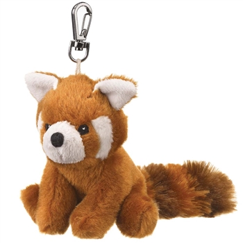Small of the Wild Clip On Stuffed Red Panda by Wildlife Artists