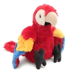 Stuffed Scarlet Macaw Mini Cuddlekin by Wild Republic