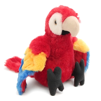 Stuffed Scarlet Macaw Mini Cuddlekin by Wild Republic