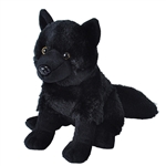 Cuddlekins Black Wolf Stuffed Animal by Wild Republic