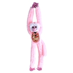 Pink Sequin Hanging Monkey Stuffed Animal by Wild Republic