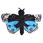 Blue Pansy Butterfly Stuffed Animal Slap Bracelet by Wild Republic