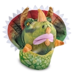 Stuffed Triceratops Puppet with Sound by Wild Republic