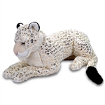 Jumbo Foilkin White Snow Leopard Stuffed Animal by Wild Republic