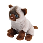 Pocketkins Eco-Friendly Small Plush Siamese Cat by Wild Republic